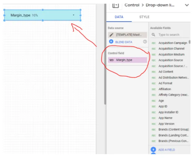 Example of the new feature in Looker Studio